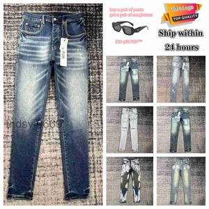 Ksubi Designer Jeans Violet Jean Hommes Rise Élastique Vêtements Serré Skinny Mode Yh8811 XLTT