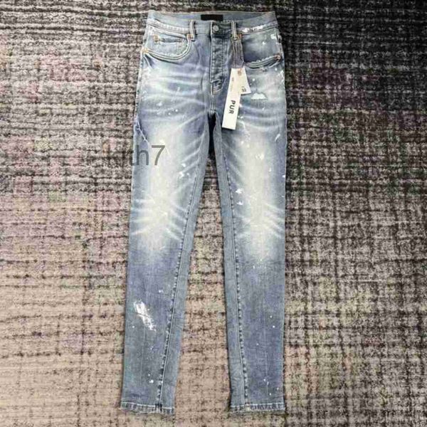 Ksubi Designer Jeans Purple Jean Mens Rise Ropa elástica Tight Skinny Fashion Yh881 ZD6N