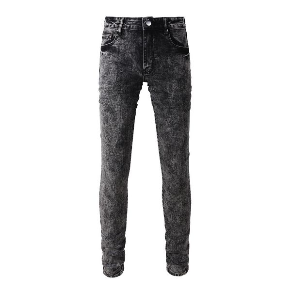 Ksubi Designer Jeans Purple Jean Mens Rise Ropa elástica Jeans ajustados ajustados Diseñador Denim Biker Pintura gris Distress Slim Fit Stretch 430