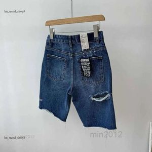 Ksubi Distressed Five Point Jeans Modieuze Retro Fietsbroek Lente/Zomer Rechte Broek Dames Trend 464