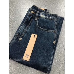 Ksubi Jeans Designer Hoge taille rechte vat buiten spleetontwerp donkerblauwe denim broek vrouw paarse jeans 651
