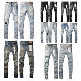 ksubi jeans Designer Heren Paarse Jeans Gescheurde Rechte Normale Jeans Denim Tranen Gewassen Oude Lange zwarte jeans gestapelde jeans G1pm#