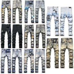 Ksubi Jeans Femmes Designer Mens Jean Skinny Baggy Womens Slim Hole Ripped Pantal