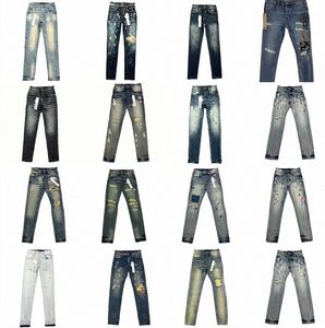 Ksubi Jeans pour hommes Pantalons de créateurs de rue en vrac Jeans déchirés Jeans droits réguliers Denim Tears U8mX #