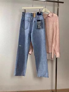 Ksubi dames jeans ontwerper klaar om te dragen dames baby blauw stretch gratis losse jeans