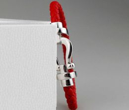 KT Designer Bijoux Bracelets de luxe de haute qualité 1: 1 CSSIC Cuir rouge pour couples6637051