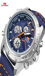 KT Top Brand Watches Men 2020 Luxe 5ATM Waterdichte klok Men039S Analog Quartz Date Horloges Men Sport Militaire polshorlogeKT184939733