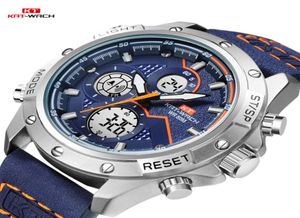 KT Top Brand Watches Men Luxury 5ATM TEMPHOPHER Clock Men039s Analog Quartz Date Watchs Men Sport Military Wristwatchkt18052261791