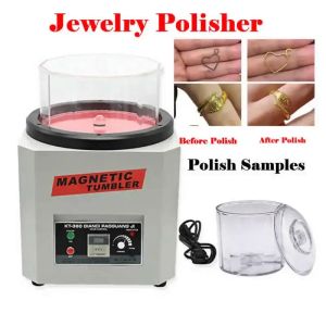 KT100-KT360 Bijoux Polonteur électrique Tobusteur magnétique Machine de polissage pour outils de polissage de bijoux en or et argent 750W