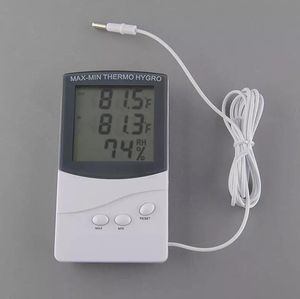 KTJ TA318 Hoogwaardige digitale LCD-binnen-/buitenthermometer Hygrometer Temperatuur Vochtigheid Thermo-hygrometer MINI MAX Pomodoro-intervaltimer Aftelklok