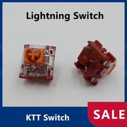 Les commutateurs KTT Switch Lightning personnalisent les claviers de jeu mécaniques SMD 43g linéaires 3pin compatibles RGB Cherry MX Switchs