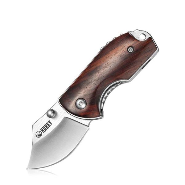 KUBEY KU113 Mini cuchillo plegable compacto EDC y Gentleman039s cuchillo de bolsillo con mango de madera para Camping caza y DIY3794638241S