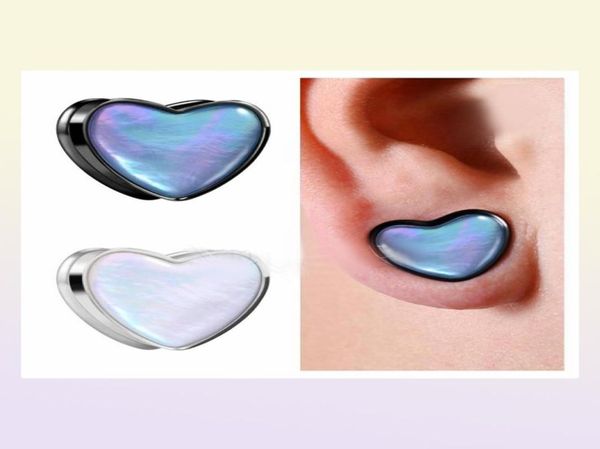 KUBOOZ En Acier Inoxydable En Forme De Coeur Naturel Shell Bouchons D'oreille Piercing Tunnels Boucle D'oreille Jauges Bijoux De Corps Civières Expanseurs Whol12515766