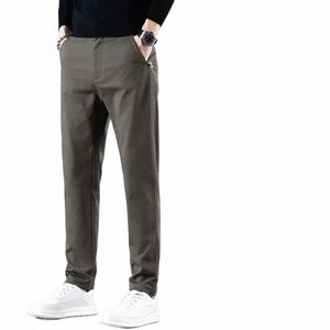 Kubro Automne coréen Fi pantalons décontractés hommes style classique Busin Slim droit doux Cott pantalon mâle bureau Cargo Pant H6vT #