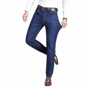 Kubro Nouveaux Jeans pour hommes Plus Taille Pantalon droit ample Tide Marque High Street Fi Pantalon élastique Confortable Grande qualité L6Gk #