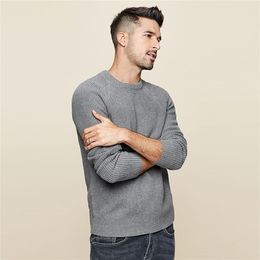 Kuegou Brand Men Sweater Languide is Lazy Winter Leisure Men's Sweater Round Collar Mode Kleding Top AZ-18016 201203