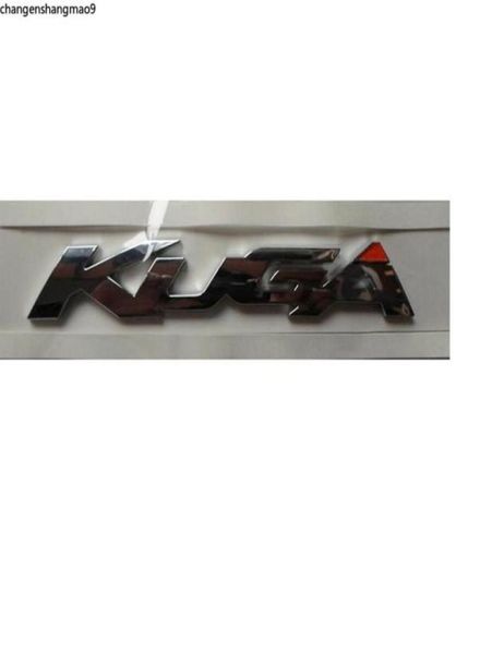 Kuga Chrome Abs Car Trunk Numéro arrière lettres Badge Emblem Decal Sticker for Ford Kuga295J3769132