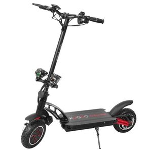 KUGOO G-BOOSTER Vouwen elektrische scooter 10 inch banden 2*800W Dual Motors 3 Speed ​​Modi Max 55 km/h Speed ​​48V 23Ah Batterij voor 85 km Bereik Max Load 120kg-zwart