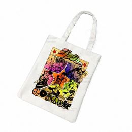 Kujo Jotaro JOJO Shop Bag Shopper Eco Canvas JOJO's Bizarre Adventure Cott Bolsas De Tela Bag Shop Sacolas réutilisables U8e9 #