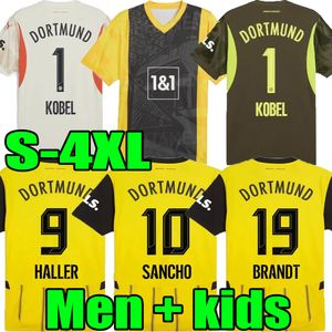 3xl 4xl 23 24 25 Sancho Soccer Jerseys Reus Dortmund 110 Anniversaire 2024 2025 Borussia Soccer Haller Football Shirt Brandt Men Kids Kit