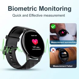 KUMI GW5 Smart Watch 1,39 inch Ultradun lichaam Bluetooth 5.2 100+ Oefening Hartslag Bloeddrukmeter Waterdicht IP68
