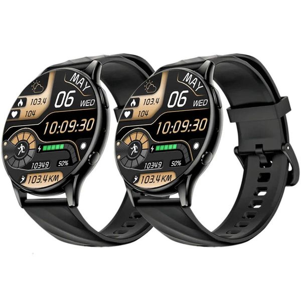 Reloj inteligente KUMI GW5 NFC 5.2 IP68 con monitor de frecuencia cardíaca, presión arterial y oxígeno para más de 100 deportes