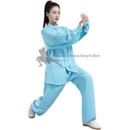 Kung Fu Uniform Men's Women's Chinois Traditional Vêtements Tai Chi Uniforme Chun Arts martiaux Taiji Kung Fu Suit