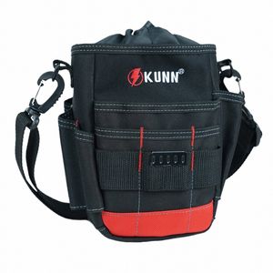 Kunn Small Electrican Tool Popch Pouch Utility Ziptop Tool Belt Sac, compact Top Trawstring Fermeure Tools Socches I0NY #
