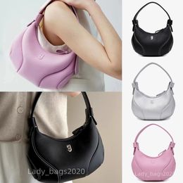 Kunogigi Baseball Sac Guno Gigi Grand sous-bras Small Women Sac Crossbodybag Hands Femme Half Moon Axillary Sac Real Cuir Lux 271W