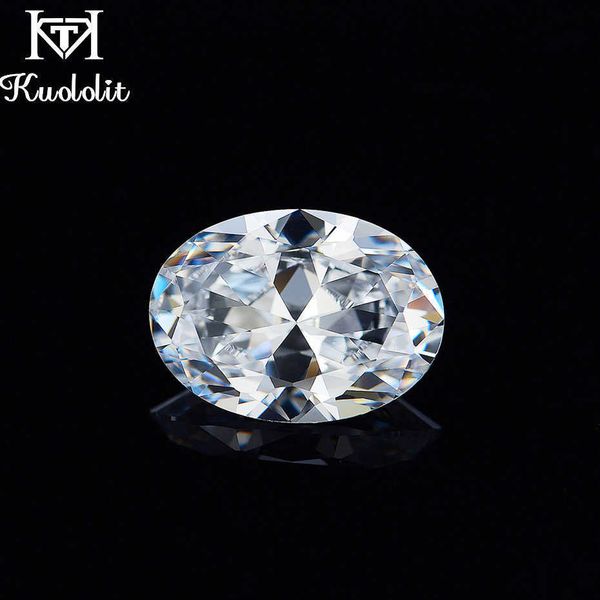 Kuololit 100% piedra preciosa suelta moissanita natural para personalizar joyería VVS1 D color Oval brillante excelente corte solitario DIY H1015