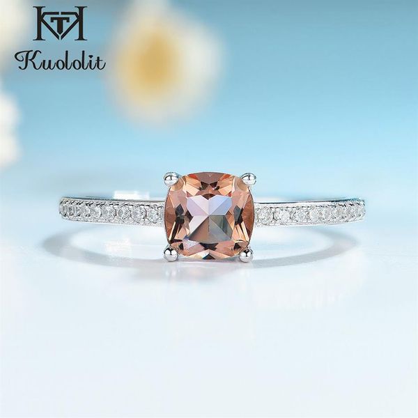 Kuololit Diaspore Zultanite Gemstone Rings for Women Girls Solid 925 STERLING MEDING ENGAGING TOPAZ EMERALD SAPHIRE 2012456