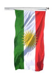 Drapeau du Kurdistan 90x150cm Flags de pays national kurdish 3x5 ft Bannières de drapeau imprimé en tissu en polyester avec 3333809 de haute qualité