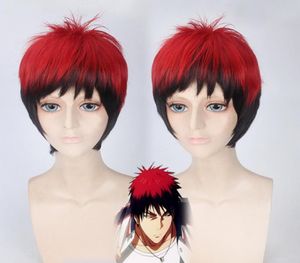Kuroko No Basketball Kagami Taiga Cosplay perruque rouge noir Ombre perruques pour hommes Halloween Costume carnaval Hair4066718
