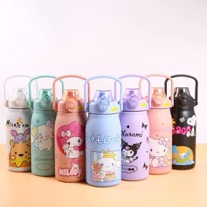 Kuromi termo botella de agua Anime Kawaii My Melody estudiante frasco de vacío portátil taza de agua aislada regalo para niños