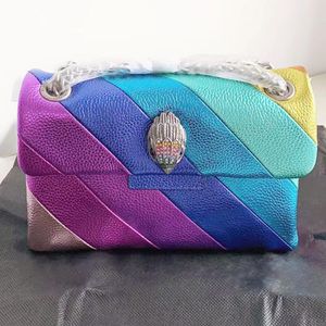 Kurt Geiger Tas Designer Schoudertas Rainbow Eagle Chain Bags Handtas Lady Slingbag Jointing Kleurrijke Crossbody Portemonnee Patchwork Clutch Handtas