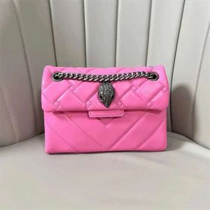 Kurt Geiger para mujeres con diseño de la cabeza de la cabeza de águila bolso de la grid de diamantes de diamante Flip Top One Shoulse Crossbody Homal Bags Geiger Personalize Geiger 837 837