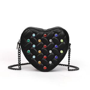 Kurt Geiger handtassen zwarte kleine tas Rainbow Sling Chain Flap Bags schoudertas designer tas voor dames crossbody Heart Shaped London Leather Kensington Bag dames