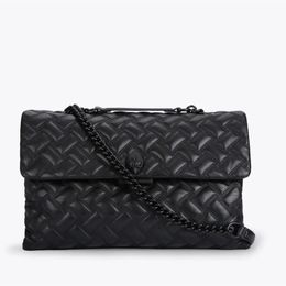 Kurt Geiger KENSINGTON DRENCH 3 taille noir chaînes sac femmes mode bandoulière sacs à main de luxe Deisgners XL 38 cm pochette fourre-tout sacs à provisions