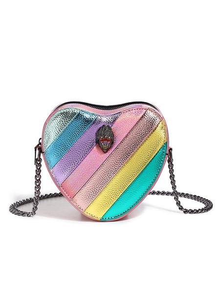 Kurt Geiger Caqueta empalmada Bolso de mano Crossbody Rainbow Eagle Bagn