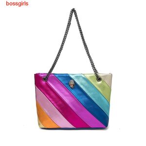 Kurt Geiger Totes Handtas Eagle Hart Regenboogtas Luxurys Vrouwen Leer schouderontwerper Bag Heren Shopper Crossbody Roze koppeling Reis zilveren kettingbakken