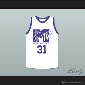 Kurt Rambis 31 Basketball Jersey Eerste jaarlijkse Rock N' Jock B-Ball Jam 1991-1 Custom Elke naam Elk nummer