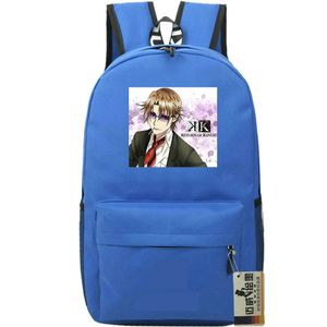 Sac à dos Kusanagi Izumo Sac à dos K King Sac d'école cool Sac à dos imprimé dessin animé Cartable de sport Sac à dos en plein air