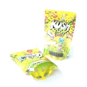 Kush Rush exotiques Sac 3,5 g 7 g fermeture à glissière refermable pour la fraîcheur Emballage à l'épreuve des enfants sacs en mylar DHL gratuit