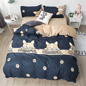 Kuup Polyester Literie Couverture Drap de lit King Queen Taille Euro Couette et couette Mignon Mode Luxe Queen 240 Ensembles de literie 135 211007