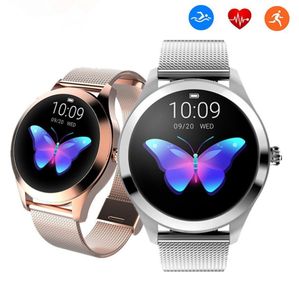 KW10 Band IP68 Impermeable Smart Women Mujeres Loyvel Monitor de frecuencia cardíaca Sleep Smartwatch Connect iOS Android1787899