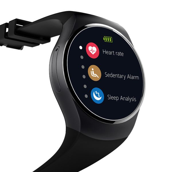 KW18 montre intelligente pour Android IOS Bluetooth Reloj Inteligente carte SIM montre-Bracelet intelligente moniteur de fréquence cardiaque montre horloge micro Bracelet Anti perte