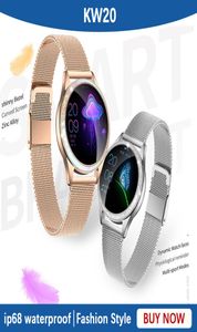 KW20 SmartWatch IP68 Waterproofing Smart Watch for Women Bracelet Cartal Rate pour iOS Android Fashion Femme Fitness Band vs KW106231741