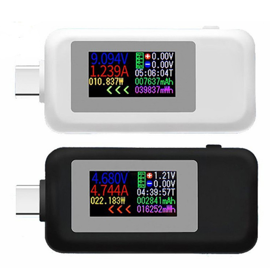 KWS-1902C type-c couleur affichage USB testeur courant tension moniteur compteur d'énergie Mobile batterie banque chargeur détecteur outil