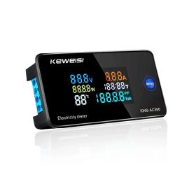 KWS-AC300 Digitale voltmeter AC 50-300V Spanning 45-65Hz Power Energy Meter LED AC Wattmeter 0-20/100A Detector 40% korting