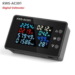KWS-AC301 Voltmètre numérique Mémoire d'électricité WattMeter Analyseurs d'énergie AC 50-300V Détecteur de tension 0-100A 50-60Hz